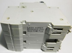 40 Amp LSis 3 Pole Din Rail MCB Circuit Breaker UL1077 10kA @ 480V; 6kA @ 240V