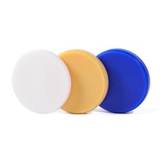 5Pcs Wax Disc Block CAD CAM Carving Blank White Blue Beige 98*10-25mm