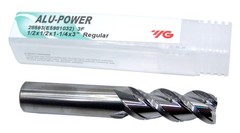 28593 YG1 1/2″ Carbide 3 Flute End Mill ALU-POWER SQ for Aluminum .500″ Diameter