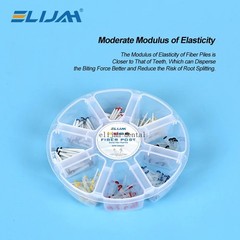 1Box Dental Fiber Post Kits Screw/Straight Post Quartz Glass Thread Pile