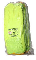 MaxiFlex XL High-Visibility Nylon Polyurethane Coated Glove 34-874FY (12 Pair)