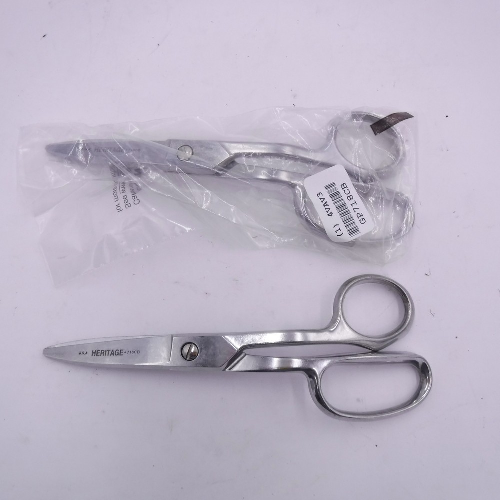 2 Pack Klein Tools GP718CB Heritage Curved Handle Blunt Tip Scissors 8-7/8″