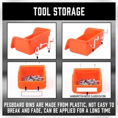 Rust Resistant 238 PCS Pegboard Hooks Assortment – Perfect for Home Organization