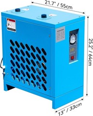 35CFM 110V Refrigerated Air Dryer with R134a Cooling System for Air Compressors