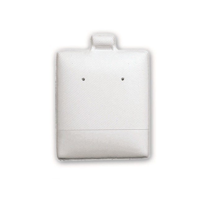 600 White Earring Puff Pads Cards 1 3/4″H x 1 1/2″W Wholesale Lot