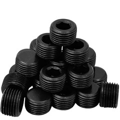 55x NPT plug 3/4 1/2 3/8 1/4 1/8 1/16 Male Thread Internal Allen Head Pipe Plugs