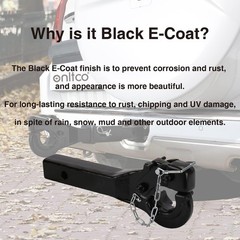 Pintle Hitch Receiver Hook 10 TON for 2” Hitches Hitch Hook Receiver 20000Lbs