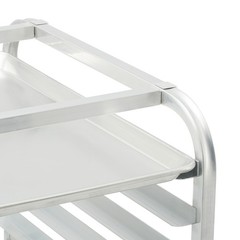 Uimoso 10-Sheet Aluminum Baking Rack with Wheels for Commercial Kitchens