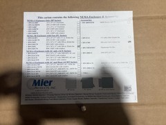 Mier NEMA 3R Enclosure BW136FC 24″x 36″x 12″ with 300 cu. ft/min fan