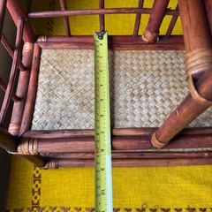 Vintage Bamboo Rattan Shelf