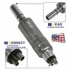NSK Style Dental Slow Low Speed Air Motor Handpiece E-type 4 Holes Midwest USA