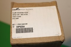 COOPER DIP635A 600 A 35 KV CLASS INSULATING PLUG Deadend Plug w/ Cap No Stud