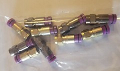 Thomas & Betts “F” Series Male One-Piece Comp. Connectors SNS1P6QS – Bag of 10