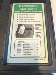 GREENLEE 2007 POWER FINDER Circuit Tracer “Good Condition, Normal Wear”