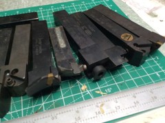 Valenite Carboloy ++ 15 pcs Various 1″ Lathe Tool Holders See Photos Used (15)