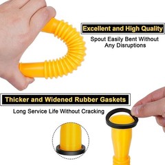 3PACK For Old Gas Can Fill Fuel Diesel Water Jug Replacement Spout with Vent Kit