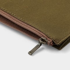 [US Stock] TRAVELER’S Notebook Cotton Zipper Case Olive Regular Size JAPAN