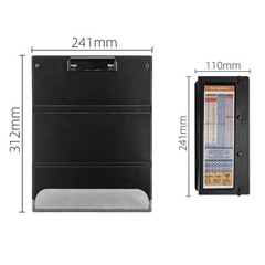 2Packs Nursing Clipboard Foldable, Black Nurse for Medical