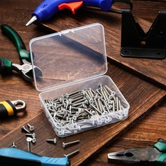 120 Pcs #8 White Head Wood Screws Self Tapping 3 Assorted Sizes for Wall