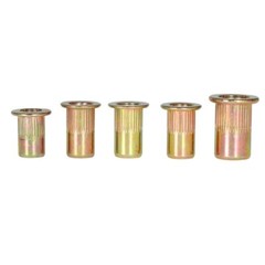 Zinc Steel Rivet Nut Kit 300 Pcs Rivnut Nutsert Assort 150pcs Metric+150pcs SAE
