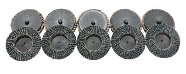 2″ Roloc Mini Flap Disc 36 Grit Quick Change Sanding Discs 10 Pack