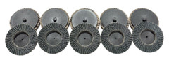 2″ Roloc Mini Flap Disc 36 Grit Quick Change Sanding Discs 10 Pack