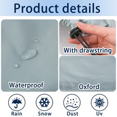 RV Air Conditioner Cover Gray Winter Dustproof Roof Top AC 2PK