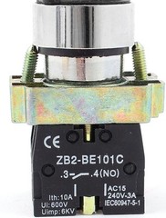 22mm Latching 2 NO Three 3-Position Rotary Selector Select Switch ZB2-BE101C