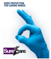 SureCare 2640 Powder-Free Nitrile Disposable Glove, Large, 7 mil 10 box Pack
