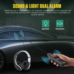 Ultrasonic Leak Detector 40KHz±2KHz Air Leak Detector Sensitivity Adjustable …