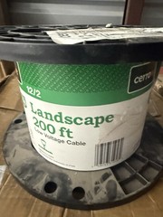 CERROWIRE 241-1602F 12/2 200 Ft Black Low Voltage Landscape Wire