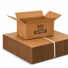 BOX USA Moving Boxes Medium 18″L X 14″W X 12″H 10-Pack | Corrugated Cardboard Bo