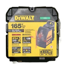 DEWALT DW088K 165 ft. Red Self-Leveling Cross Chalk Line Laser Level