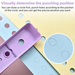 Single Hole Puncher, 1/4″ Hole, 50% Labor Savings, Heavy Duty Metal Punch, 15…