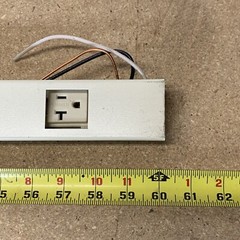 Lot of (3) Wiremold V24GB512 Steel 1-Circuit Multioutlet Power Outlet Strip 5ft