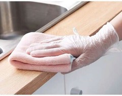 Disposable Vinyl Gloves Latex & Powder Free Clean Food Safe 100 / Box Large size