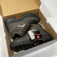 Skechers Mid Cut Work Boots 77144 BRN, Men’s Size 8, Composite Safety Toe Brown