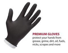 Venom Steel Industrial Nitrile Gloves One Size Fits Most, 100 Count, (Pack of 3)