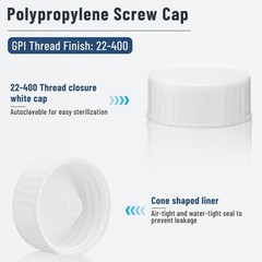 500Pcs 20mL Scintillation Vial Liquid Sample Vials Clear Glass Vials Cone Liner