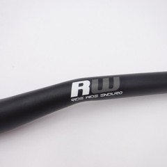 Burgtec White/Gray Ride Wide Enduro Riser Bar 4211 35mm Clamp 30mm Rise 800mm W