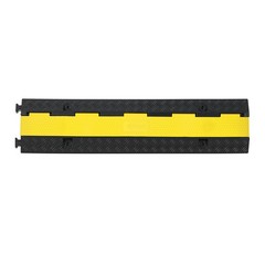 VEVOR Cable Protector Ramp Rubber Cord Cover 22000 lbs/axle Capacity 2 Channel