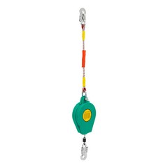 15M Self Retracting Lifeline Lanyard Fall Arrester Fall Protection w/ Hook Green