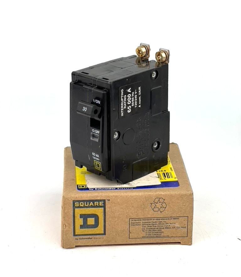 Square D QHB230 30A 2P 120/240V Standard Bolt-On Circuit Breaker — NEW