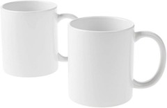 12 Oz Ceramic Sublimation Mugs – Blank & Beveled, Dishwasher & Microwave Safe…