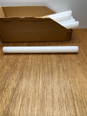 1″ X 11-1/4″ UHMW PE Plastic Round Rod Bar Stock White Polyethylene USA