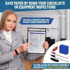 30 Pack Job Ticket Holders 8.5×11 – Work Order Plastic Sleeves for Documents …