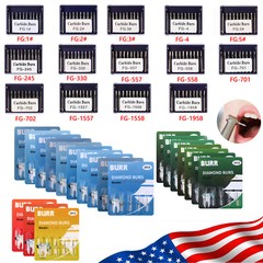 Dental Diamond /Carbide Steel Burs Drill Round For High Speed Handpiece /HP Burs