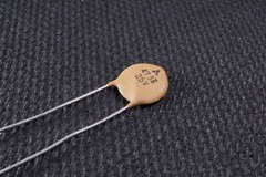 Matsushita Ceramic Disc Capacitor 0.047uF 47nF 25V 9.7mm Dia Tan Vintage NOS