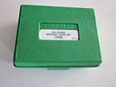 USED ONCE GREENLEE BALL BEARING KNOCKOUT PUNCH SET 737BB