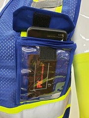 FX Two Tone High Visibility Reflective Blue Safety Vest W/ ID POCKET(Small-2XL)